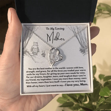 To My Loving Mother - Forever Love Necklace - Gift Set - SLDDL0103 - Sunshine Letters Co